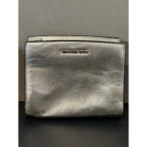 Michael Kors Silver Purse (missing Strap )